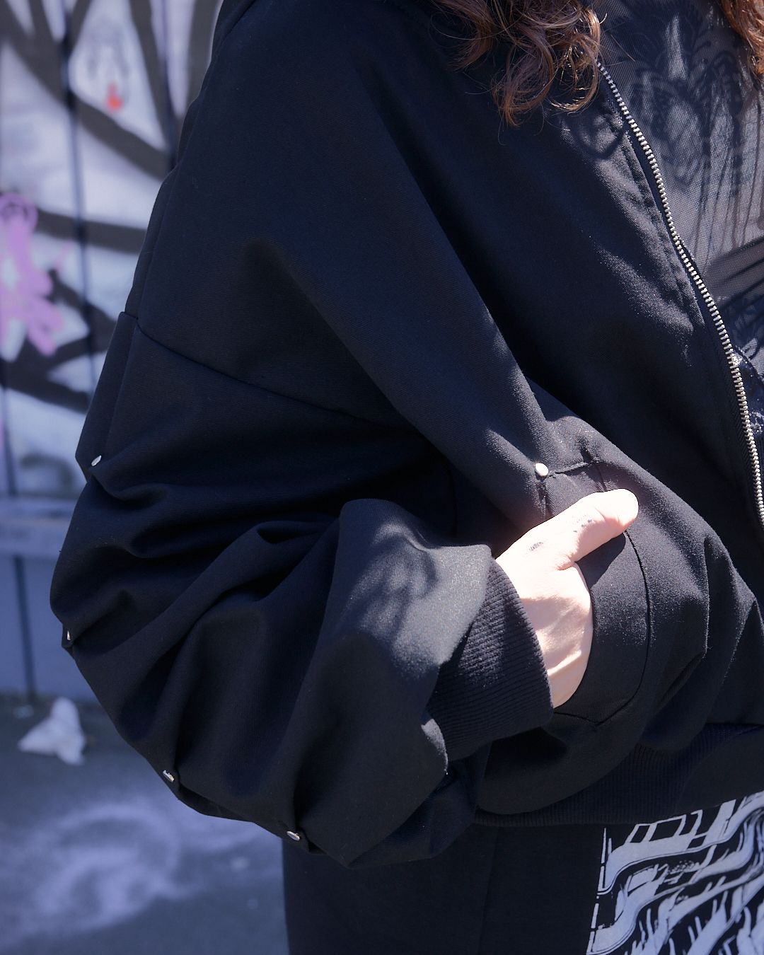 black block bomber jacket - Image 4