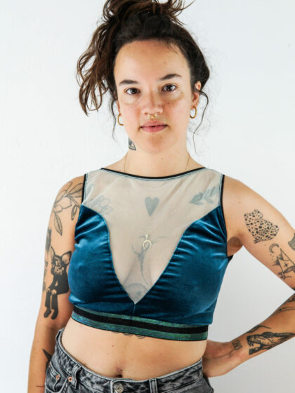 summer top// ocean wave
