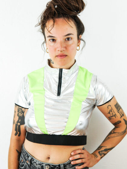 summer top// stylish cyclist