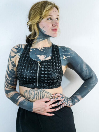 summer top// 3D fabric