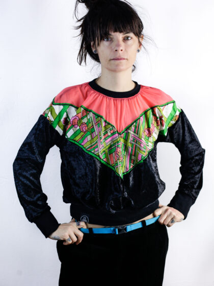 velour blouse// stained glass