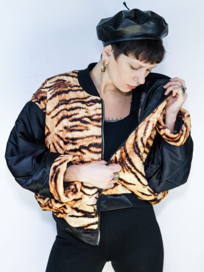 pillow jacket// tiger powa