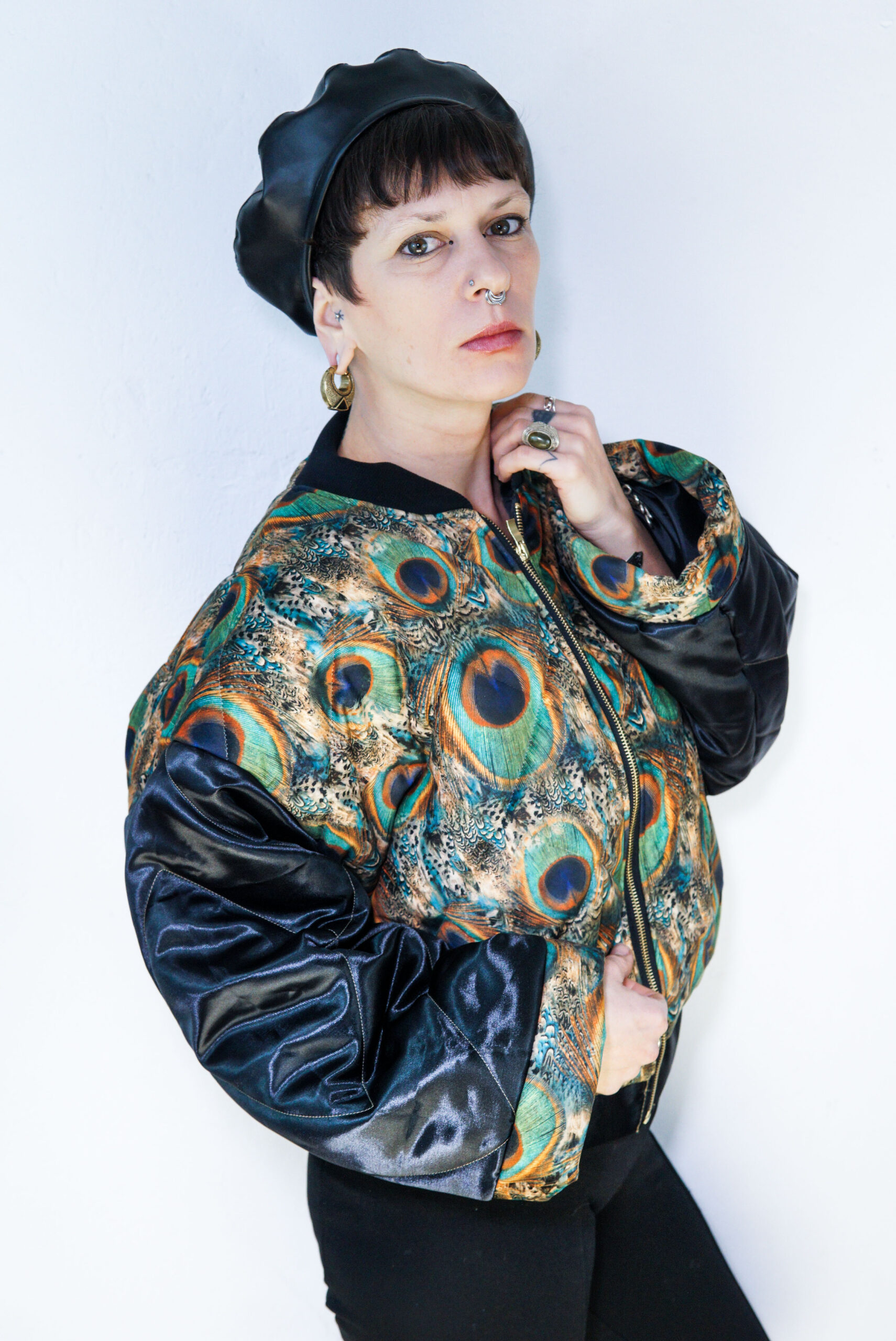 pillow jacket// peacock feathers - Image 6