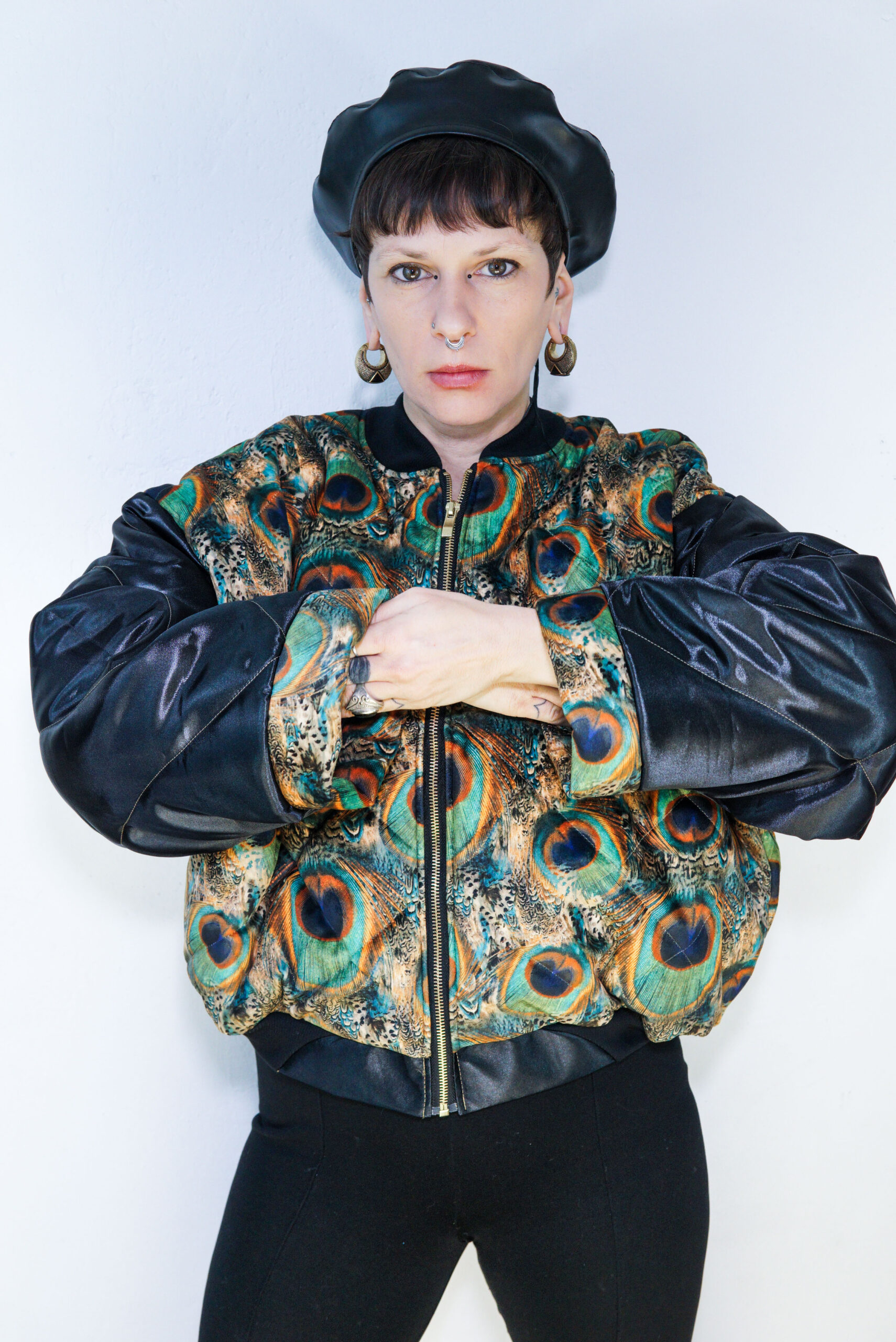 pillow jacket// peacock feathers - Image 5