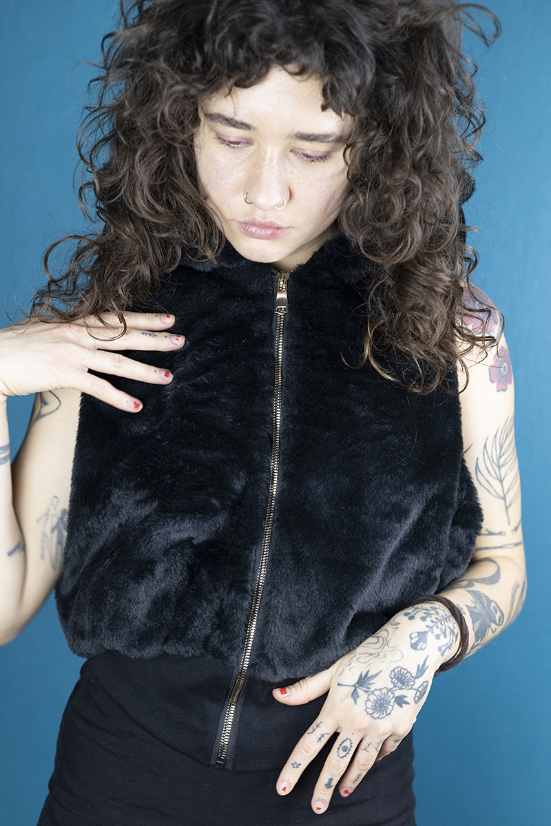 fake fur vest // 5 colors -